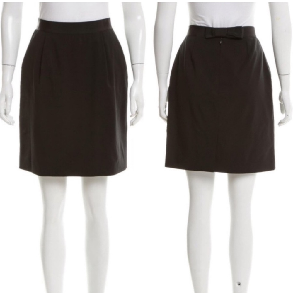 Kate Spade black skirt with bow detail in the back.